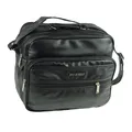 Bag Street Herren Umhängetasche Tasche schwarz Kunstleder 35x14x30 OTJ130S