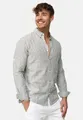 Indicode Langarmhemd Herren Brayden Herrenhemd Langarm mit Button-Down-Kragen