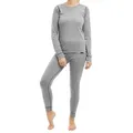 CFLEX Thermohose POLARDRY Damen Thermo Wäsche Set - warme lange Unterwäsche grau M
