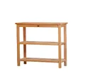 Kai Wiechmann Teak Regal Gartenregal Massivholz 100 x 38 cm für Garten Terrasse Balkon