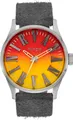 Nixon Automatikuhr NIXON NIRVANA SENTRY LEATHER Uhr unplug fade