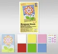 BASTELMAPPE MOOSGUMMI MOSAIK BLUME BASTELN KLEBEN NACH ZAHLEN NEU