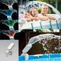 Intex 28089 LED Wasserfontäne Springbrunnen Multi-Color LED Wasserfall Dusche