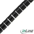 InLine flexibeler Kabelkanal/Kabelschlauch 10m schwarz 25mm 10 m Schwarz (59947U)