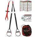 Variosling Schlingentrainer Variosling Schlingentrainer Sling Trainer Ganzkörpertrainer, Sling Trainer Video, Poster, Anleitung und Trainingsplan rot