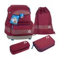 Finkid Schulranzenset 4-TLG. Buddy EKO Sport Berry Mix