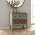 Kommode Almada Sideboard Schrank Shabby-Look, Vintage, 80x79x40cm
