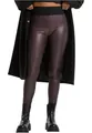 Urban Classics Damen Ladies Faux Leather High Waist Leggings Redwine, XS