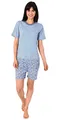 Normann Care Damen Pflegeoverall Kurzarm mit Reissverschluss am Rücken und am Bein 191 271 90 838, Größe:M, Farbe:blau