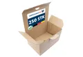 VERPACKUNGSFUXX Versandkarton Karton mit Automatikboden 15 x 10 x 9 cm, 250 Stk., Steckverschluss, 1-wellig, Päckchen