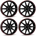 4 Borbet Felgen GTX 8.0x19 ET50 5x114.3 SWMRED für Hyundai Grand Santa Fe i20 i3