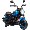 Homcom Kindermotorrad, Blau, Metall, 42x57x76 cm, Spielzeug, Kinderspielzeug, Kinderautos & Elektro-Kinderautos