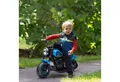 HOMCOM Elektro-Kindermotorrad Kinderfahrzeug mit 2 abnehmbaren Stützrädern Kunststoff Eisen Blau, Belastbarkeit 25 kg, (1-tlg), 76L x 42B x 57H cm