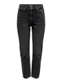 ONLY Damen Onlemily Life Hw STR ANK DNM Nas997 Noos Jeans, Black Denim, 25W / 32L EU