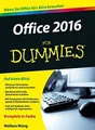 Office 2016 für Dummies von Wang, Wallace | Buch | Zustand sehr gut