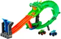 Hot Wheels Autorennbahn Hot Wheels Monster Trucks Drachenangriff, inklusive 2 Spielzeugtrucks