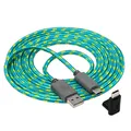 Charge:Cable Stecker USB A auf USB C 2,5 m (Türkis, Gelb)