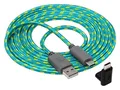 Snakebyte Charge:Cable USB A auf USB C Männlich 2,5 m  Türkis, Gelb