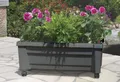 KHW Pflanzkübel, Pflanzkasten auf Rollen mit Bewässerungssystem, BxTxH: 79x35x33 cm