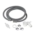 Xavax Ablaufschlauch Set, für Kondenstrockner (zum Anschluss eines Kondenstrockners an einen Siphon, zum Ablaufen des Wassers, hohe Druckfestigkeit, Ablaufschlauch Verlängerung)