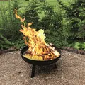 Feuerschale schwere massive Ausführung 60cm Höhe 32cm Feuerkorb Feuerstelle Neu