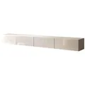 TV-Schrank CARMEN 250, hängend, Kaschmir/glänzender Kaschmir