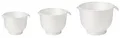 GastroMax Rührschüssel weiß 3er Set