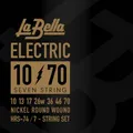 La Bella HRS-74 E-Gitarren Saiten 010-070 7-string Nickel