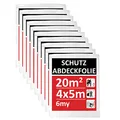 BigDean by Beorol 10er Set 4x5m Maler Abdeckfolie 200qm - Malerfolie 6my - Abdeckplane für Malerarbeiten, Malerabdeckfolie, Baufolie, Folie zum Streichen & Renovieren