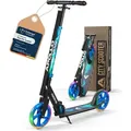 Apollo Phantom Pro City Scooter - XXL-Räder, faltbar, höhenverstellbar, Tretroller für Erwachsene, Kinder und Jugendliche, kompakter City-Roller