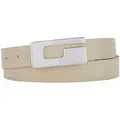 Koppelgürtel BERND GÖTZ, Damen, Gr. 85, beige, Leder, unifarben, modisch, Gürtel, mit Gürtelschließe im G-Look