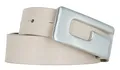 Bernd Götz Damen Leder Gürtel 30 mm beige Rindleder Koppelgürtel (85 cm)