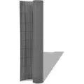vidaXL Gartenzaun Doppelseitig PVC 90 x 300 cm Grau - Grau