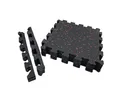 Bodenschutzmatte 40 Stück (schwarz-rot) pro Matte 31,5 x 31,5 cm