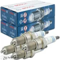 4x BOSCH WR8DC Zündkerze 0 242 229 656 entstört Opel Corsa BMW E12 21 Audi 100