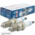 2x BOSCH WR8DC Zündkerze 0 242 229 656 entstört Opel Corsa BMW E12 21 Audi 100