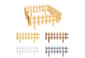 BooGardi Beetumrandung Steckzaun Holz, LxH: 59,5x20 cm, 4er Set, 3 Höhen 2 Längen Beeteinfassung Beet Gartenzaun