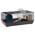 Flamingo Kleintierkäfig Hamsterkäfig Jang schwarz/grau
