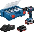 Bosch GSR 18V-55 Professional - Bohrer/Schrauber - schnurlos - 2 Geschwindigkeiten 13 mm - 28 N.m - 2 Akkus - 18 V (06019H5209)