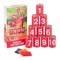 Dosenwerfen Dosenwurfspiel Büchsenwurfspiel Wurfspiel für Kinder 10 Dosen