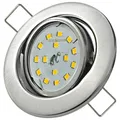 LED Deckenspot 230V flach 5W schwenkbar 400lm Stahl Einbaustrahler Ø68–75mm Spot