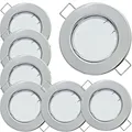 7er Set Modul LED Einbaustrahler | Flach | 5W | 230V | Loch = 55-65mm | ET=28mm