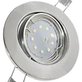Flacher LED Decken Einbaustrahler Alina 230V - 5W SMD Modul Warmweiß 3000K