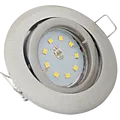 Flacher LED Decken Einbaustrahler Lana 230V - 5W SMD Modul Warmweiß 3000K