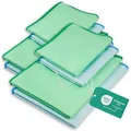 ELEXACLEAN Fenstertuch streifenfrei, Mikrofaser Scheibentuch (8 Stück, 60x40 cm & 40x30 cm) Oeko-TEX® Standard 100 - Glas Putztücher