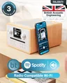DAB+ Internet, UKW-Radio mit CD, BT, Fernbed., Majority Homerton 2, Oak, WIE NEU