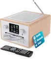 CD Internetradio. DAB+, BT, Fernbedienung, Majority Homerton 2, Oak, WIE NEU