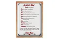 Blechschild Spruch 30x40 cm Kind denk immer daran deine Mama Deko