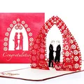 3D Wedding Card Mr & Mr – Congratulations Cards for Gay Wedding – hochwertige Pop-Up Hochzeitskarte zur schwulen Hochzeit - edle 3D Karte zur gleichgeschlechtlichen Ehe & Trauung