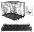 Mucola Anrichte Hundetransportbox Faltbar Drahtkäfig Hund Transportbox Gitterbox Katze (Einzelstück, Premium-Transportkäfig), Faltbar